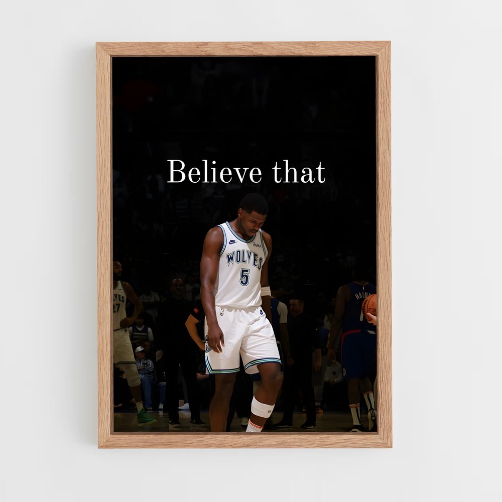 Poster Anthony en Action – affiche Basketball (vue 4)